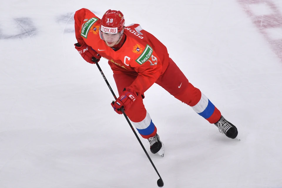 Форвард сборной России Василий Подколзин.