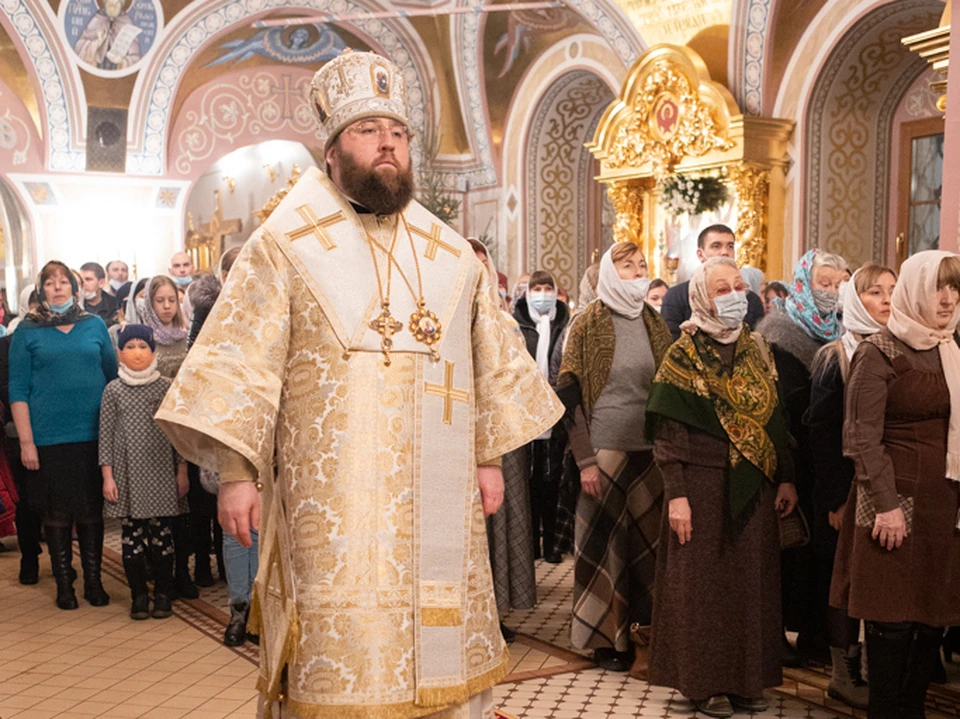 В Свято-Троицком кафедральном соборе Саратова провели рождественское богослужение. Фото Саратовской епархии