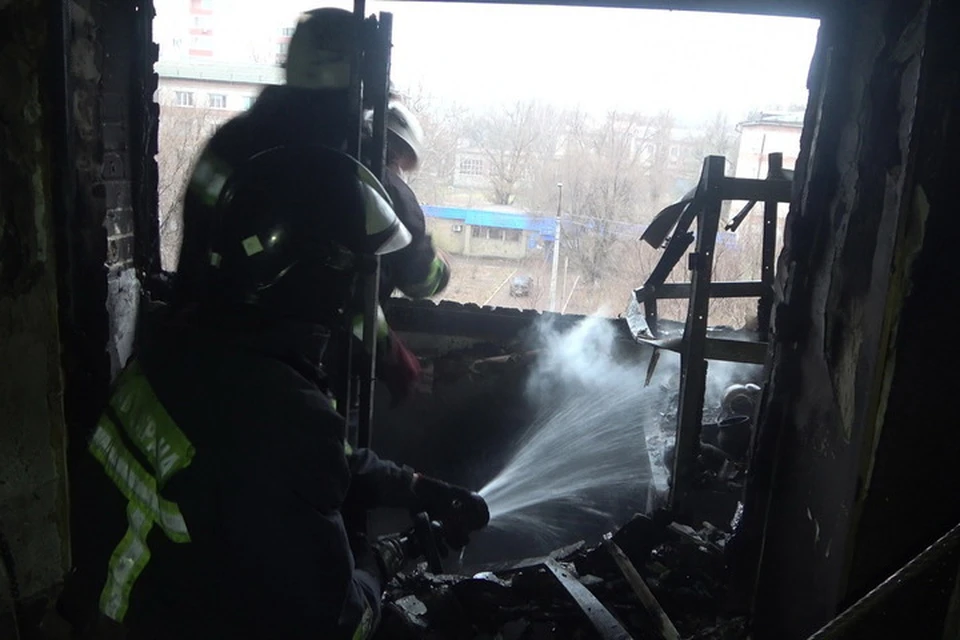 Пожарные оперативно ликвидировали возгорание. Фото: МЧС ЛНР
