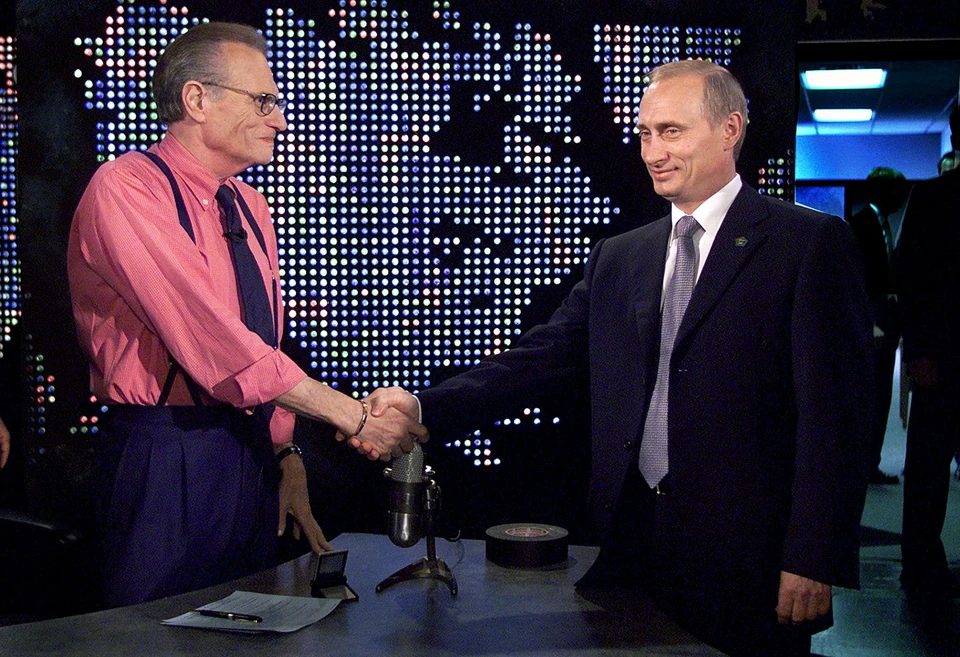 Владимир Путин дал интервью Ларри Кингу в Нью-Йорке 8 сентября 2000 года