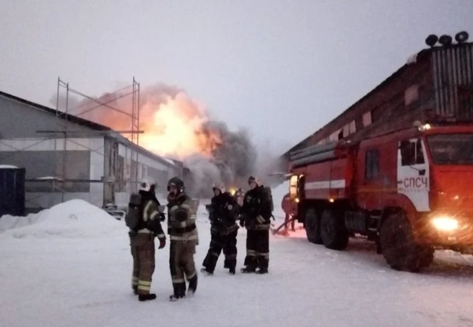 Пожар в Барнауле.