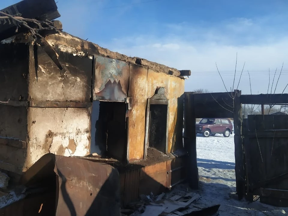 Пожар произошел в селе Новорепное