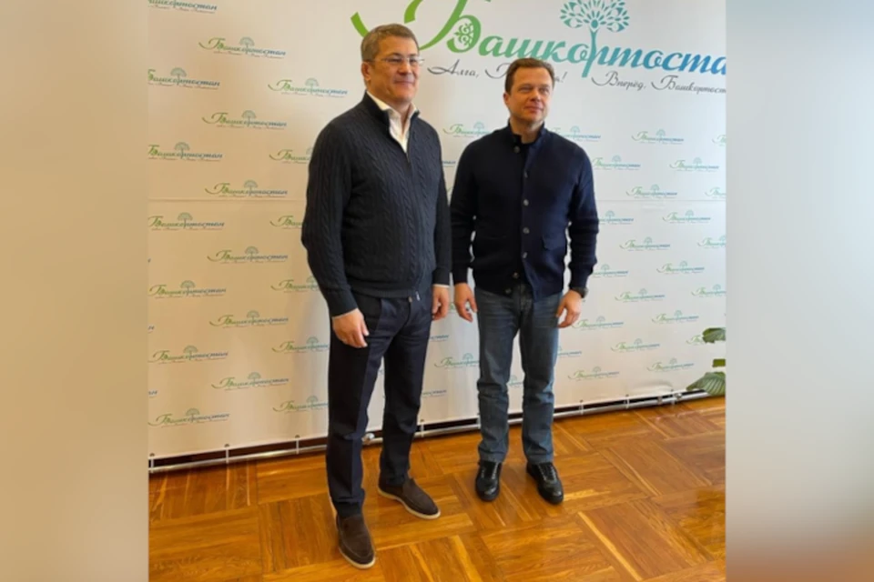 Радий Хабиров и заместитель мэра Москвы Максим Ликсутов