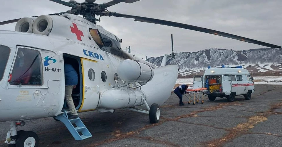 В Хакасии 9-летнего ребенка санавиацией доставили в больницу. Фото: пресс-служба минздрава Хакасии