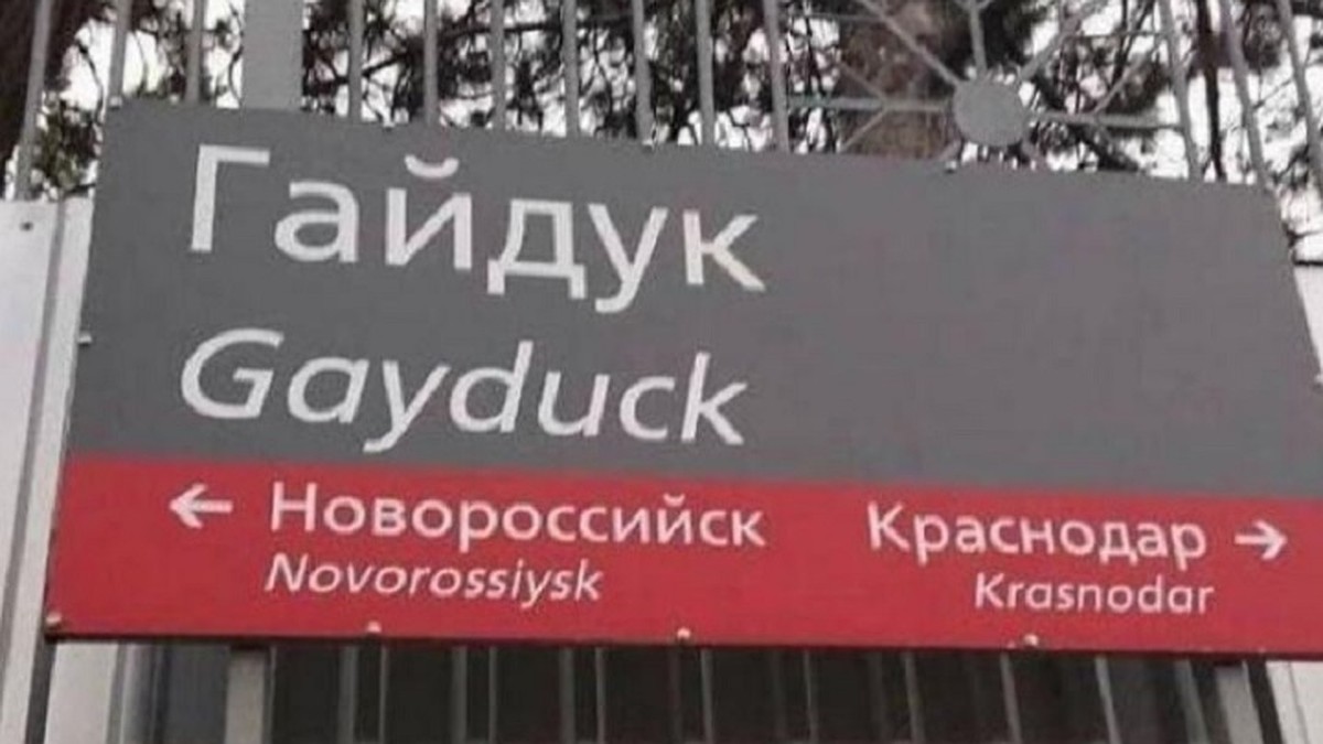 Gayduck: станцию под Новороссийском хотят переименовать из-за  неблагозвучного перевода - KP.RU