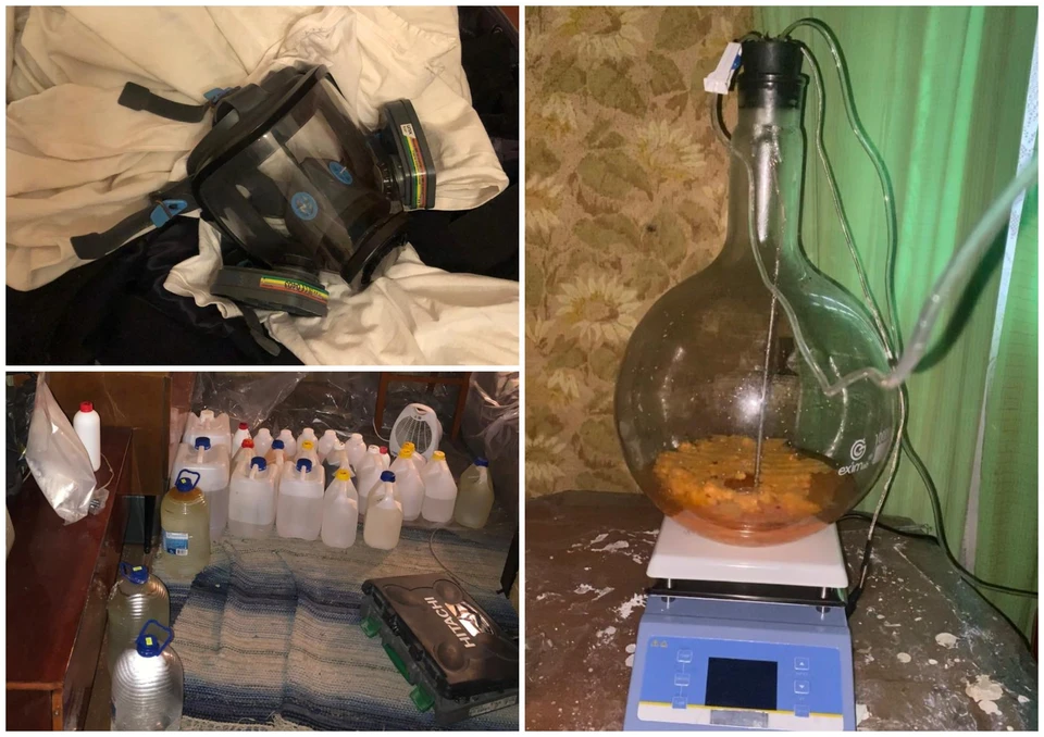 У задержанных силовики обнаружили целую нарколабораторию. Фото: УФСБ по Челябинской области