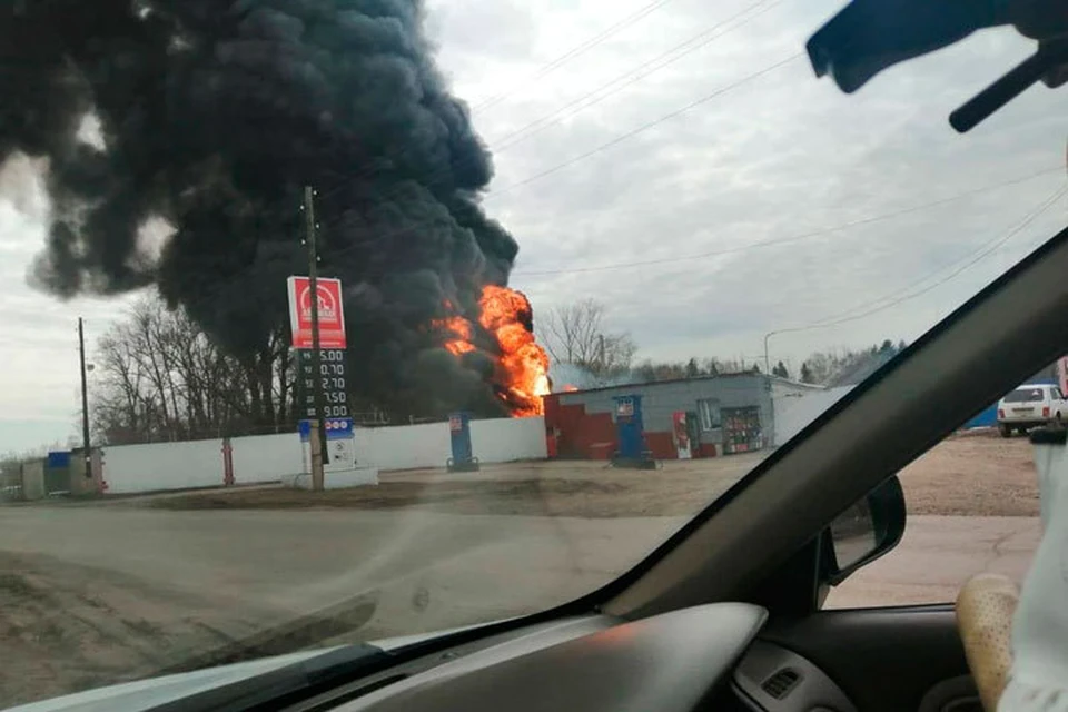Пожар на АЗС