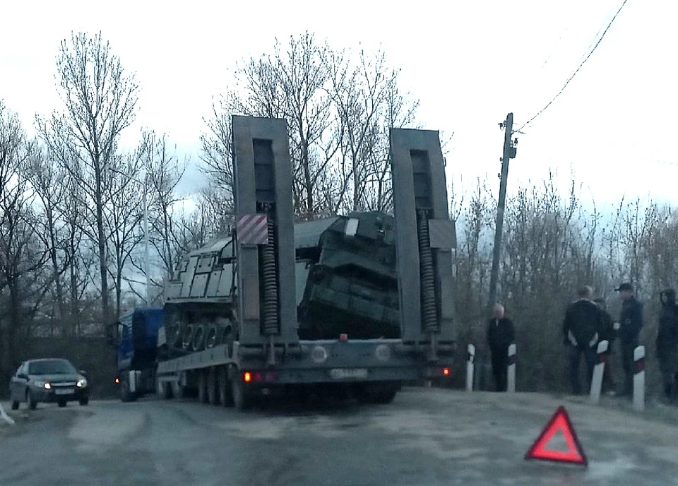 В Туле произошло ДТП с участием военной техники