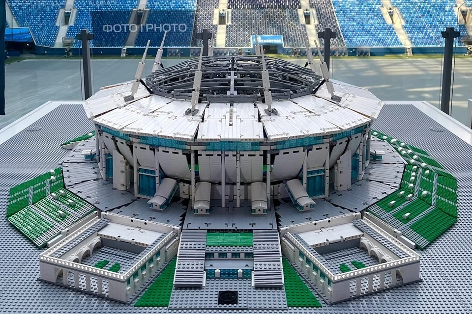 Стадион построен из 12 тысяч деталей. Фото: vk.com/euro2020spb
