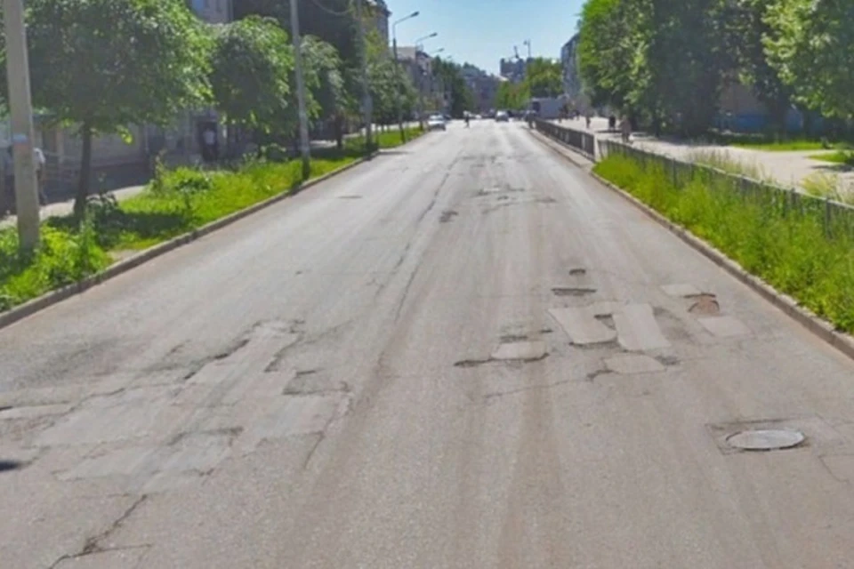 Улица Гагарина до ремонта. Фото: министерство транспорта РТ.