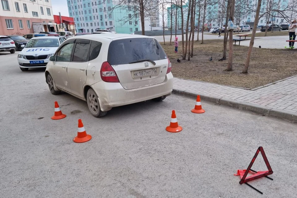 В Новосибирске, вечером 26 апреля, водитель иномарки сбил 5-летнего ребенка. Фото: Госавтоинспекция по Новосибирску