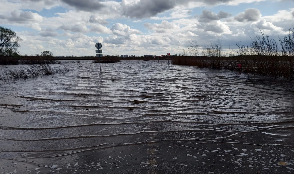 Дорога на Заокское в селе Шумашь. 26 апреля.