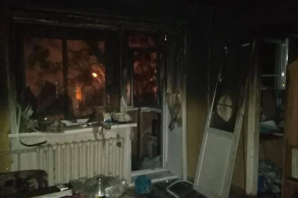 В Липецке в квартире пятиэтажки случился пожар