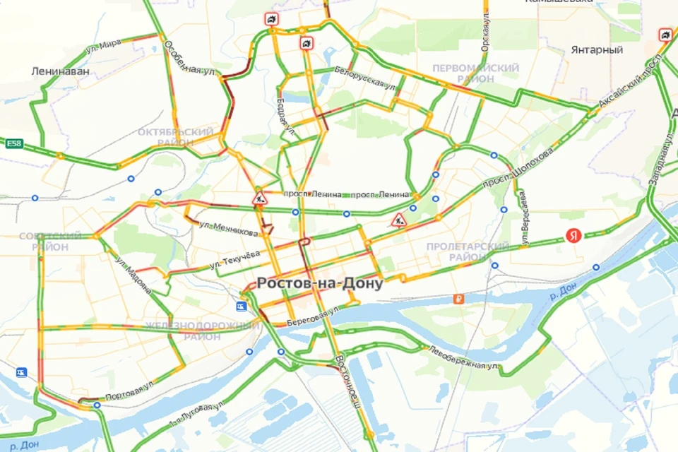Вечерние пробки в Ростове