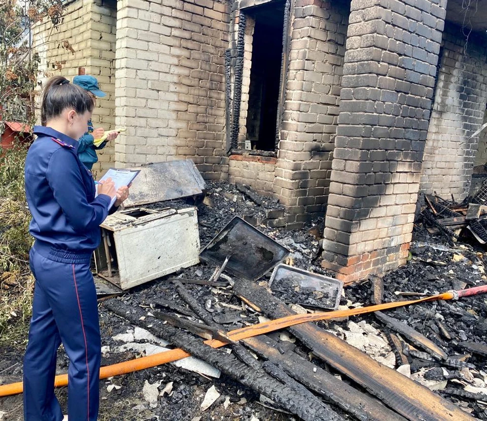 Организована доследственная проверка по факту смерти мужчины на пожаре