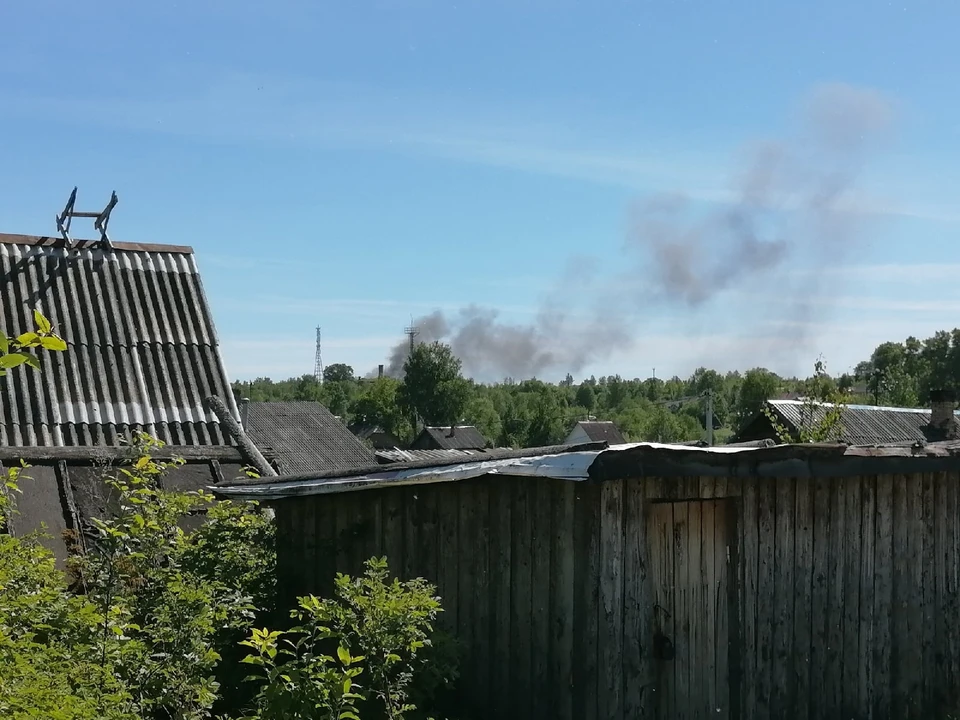 Пожар произошел в центре города