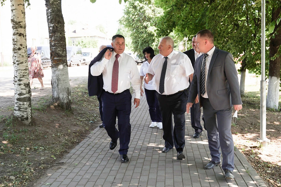 В Андреаполе у губернатора была насыщенная рабочая поездка, впрочем, как и в других муниципалитетах. Фото: ПТО