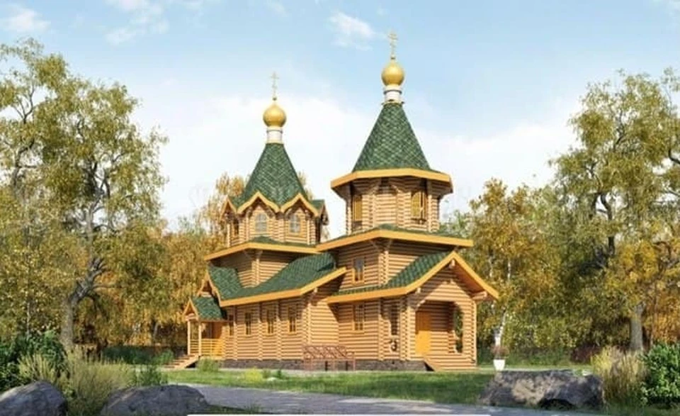 Так будет выглядеть новый храм, который планируют построить за полгода.