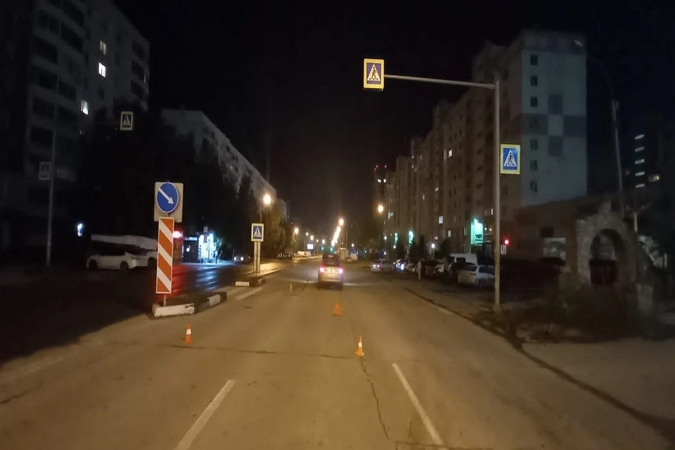В Новосибирске иномарка сбила 16-летнего подростка на пешеходном переходе. Фото: ГИБДД по НСО.