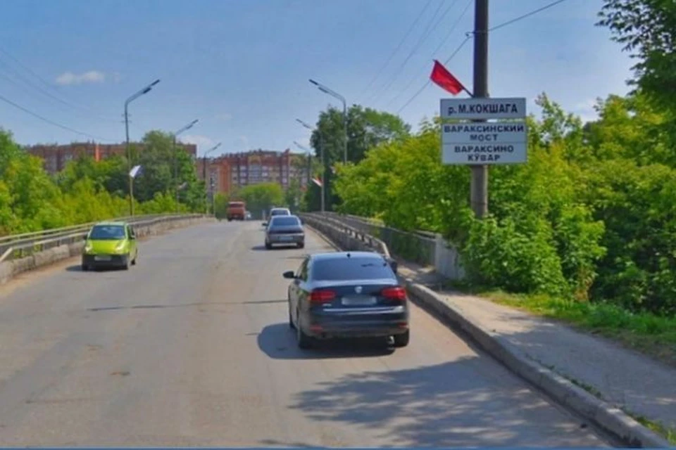 Обновление моста началось 3 июля. Фото: официальная страница правительства Республики Марий Эл "ВКонтакте"