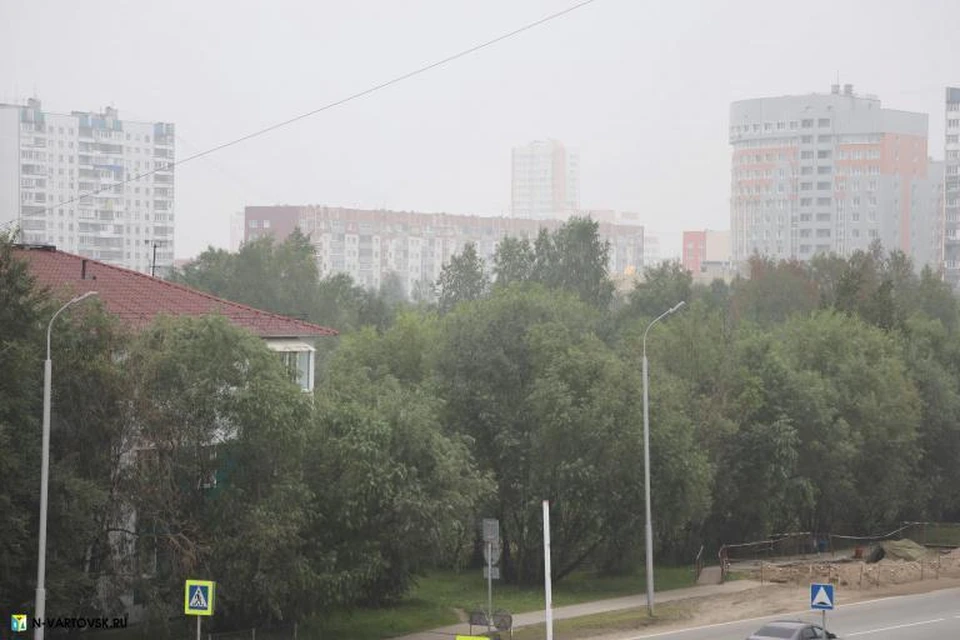 Югру накрыло дымкой от лесных пожаров из Якутии Фото: Департамент общественных коммуникаций администрации города Нижневартовска