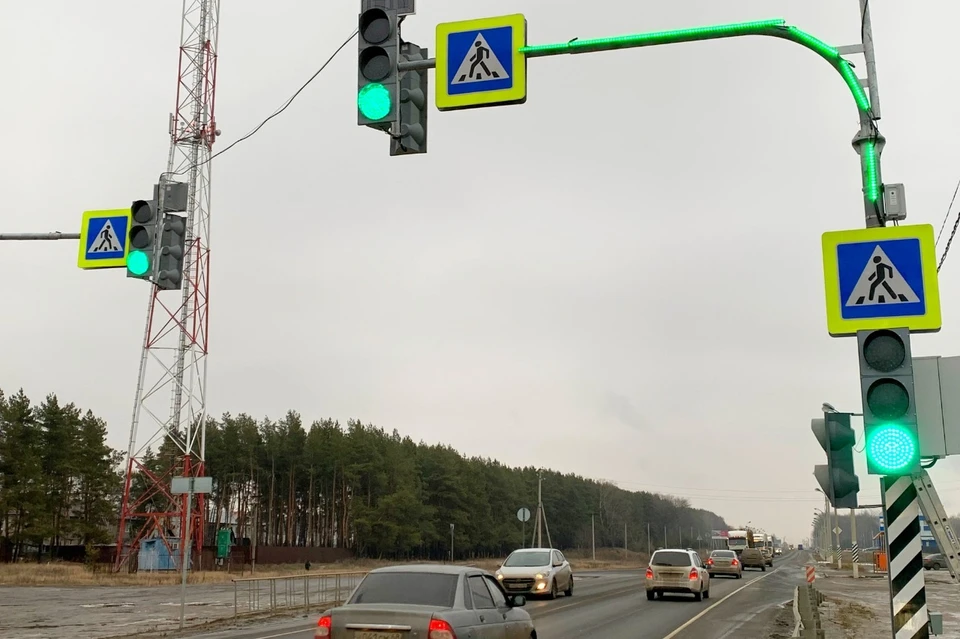 Светофор с подсветкой. Фото - ФКУ Упрдор Москва - Волгоград.