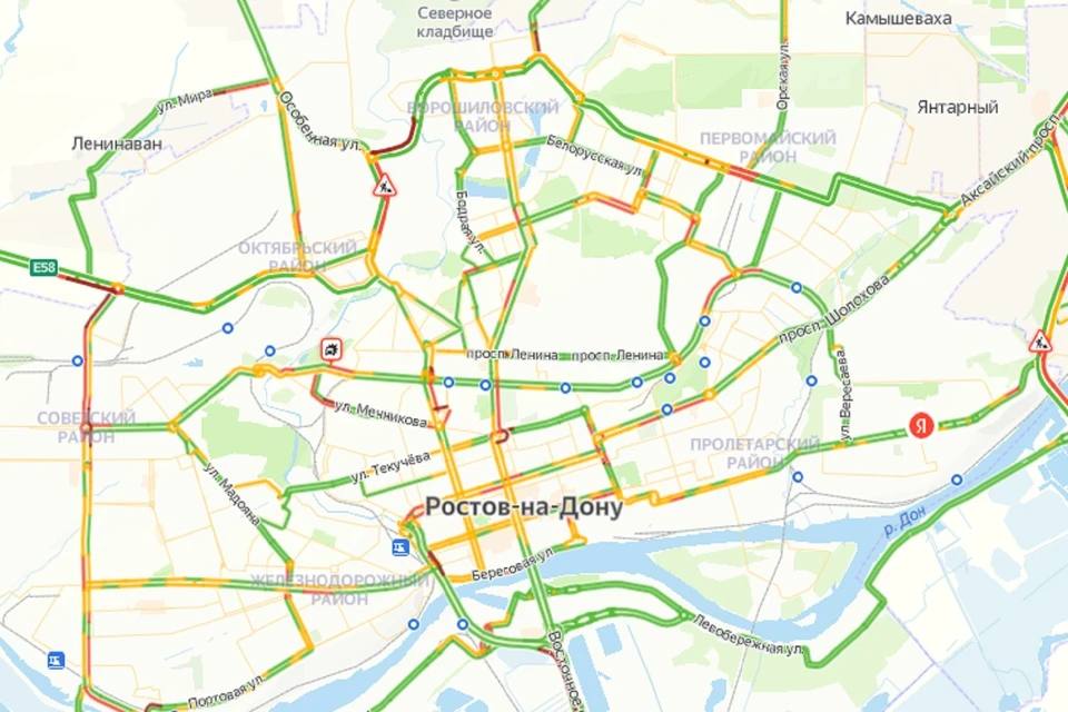 Вечерние пробки в Ростове
