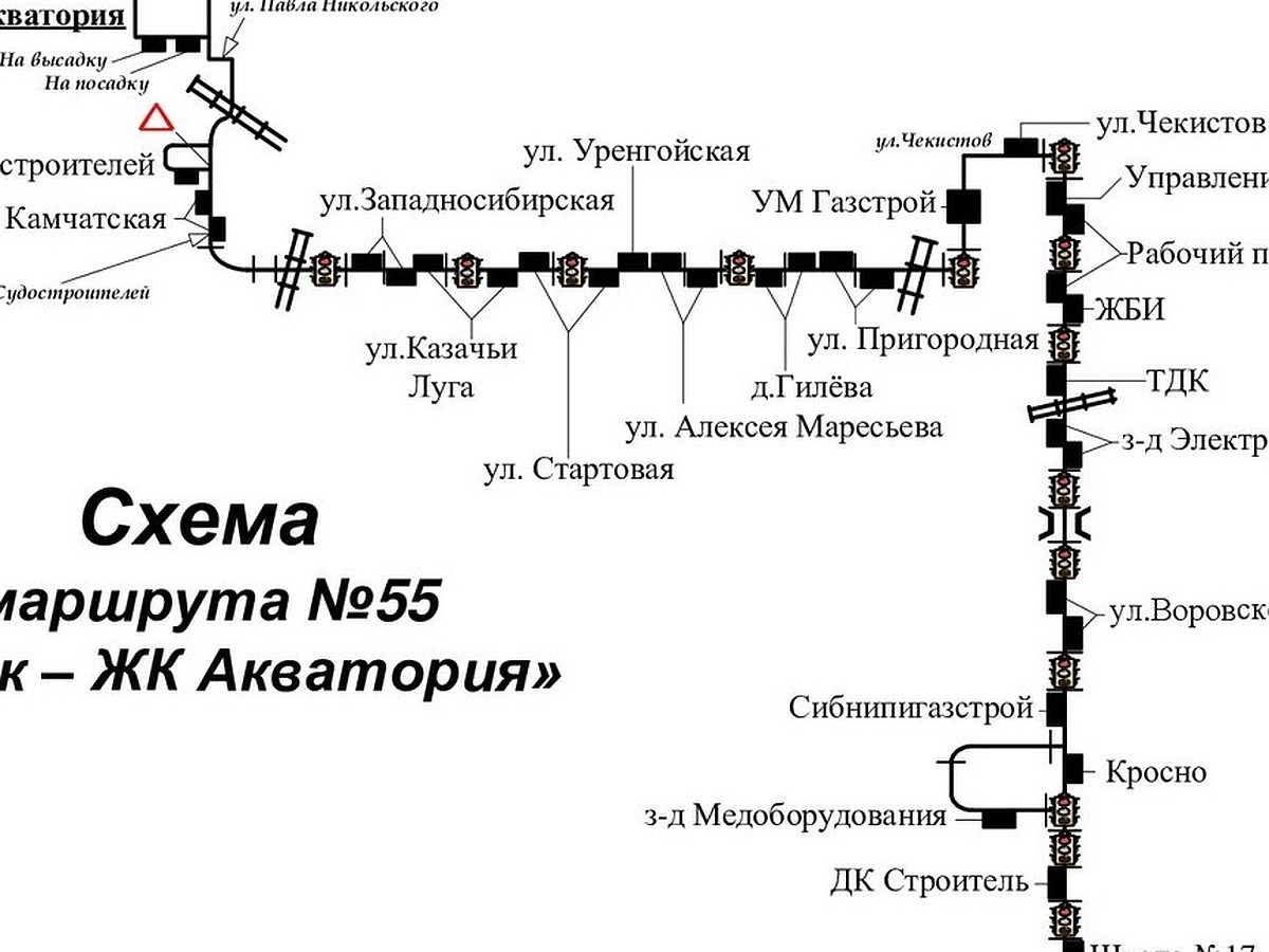 В Тюмени маршрут № 55 будет начинаться от ЖК «Акватория» - KP.RU