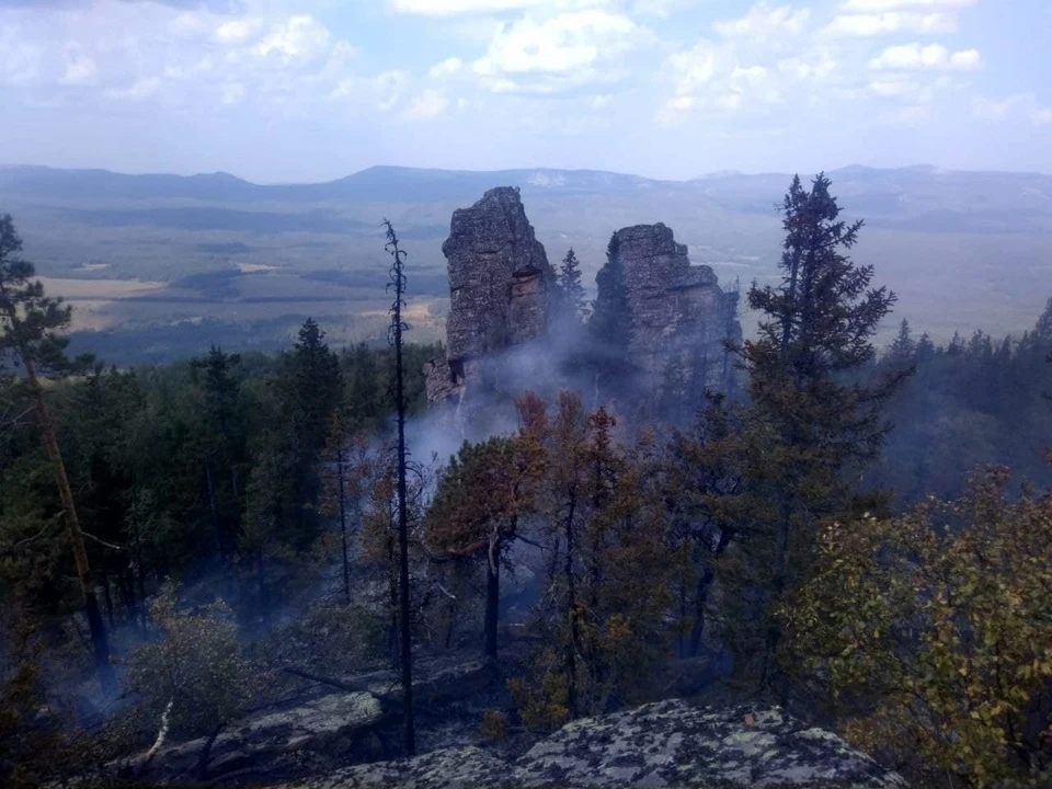 Возгорание удалось локализовать. Фото: нацпарк "Зигальга"