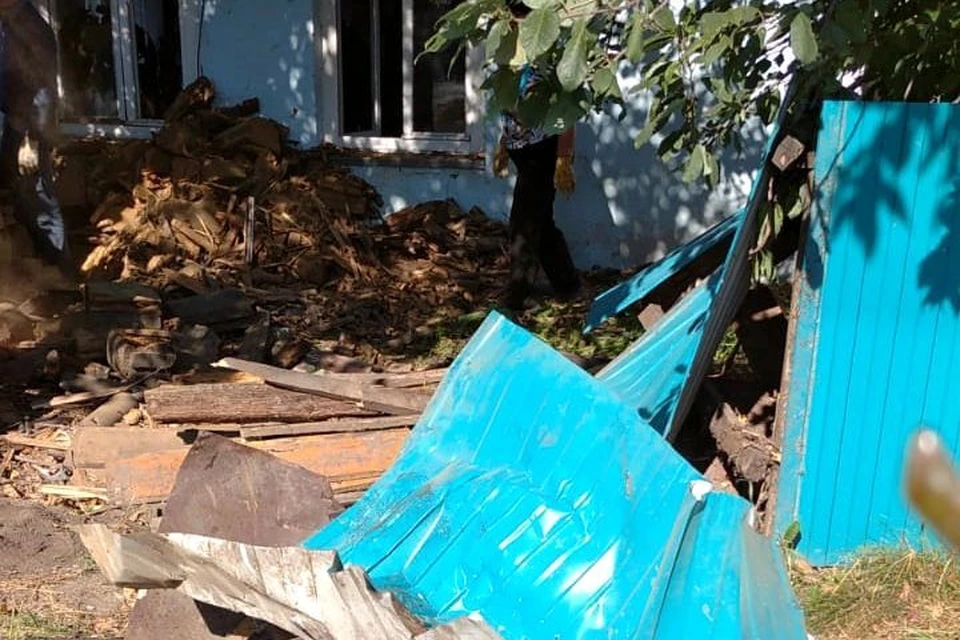 Дом пенсионерки сильно пострадал.