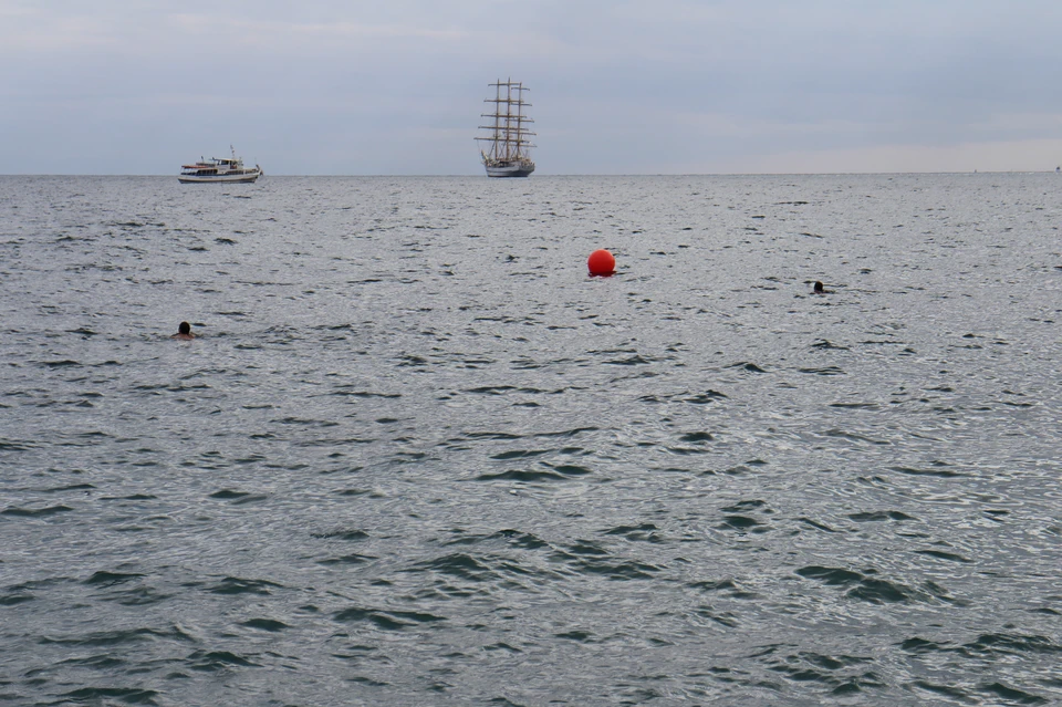 Температура воды в Черном море 22…24°.