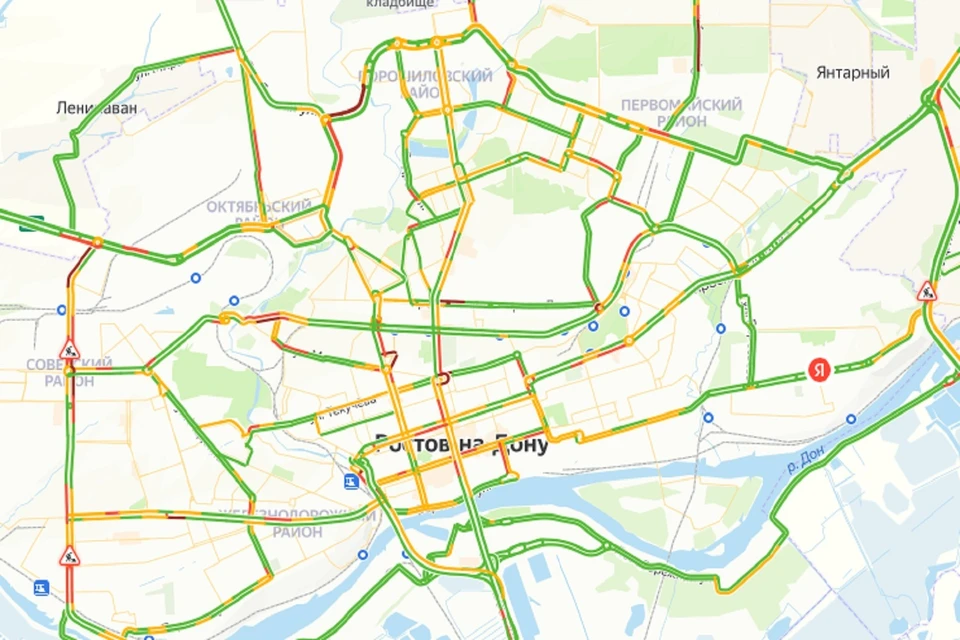 Вечерние пробки в Ростове