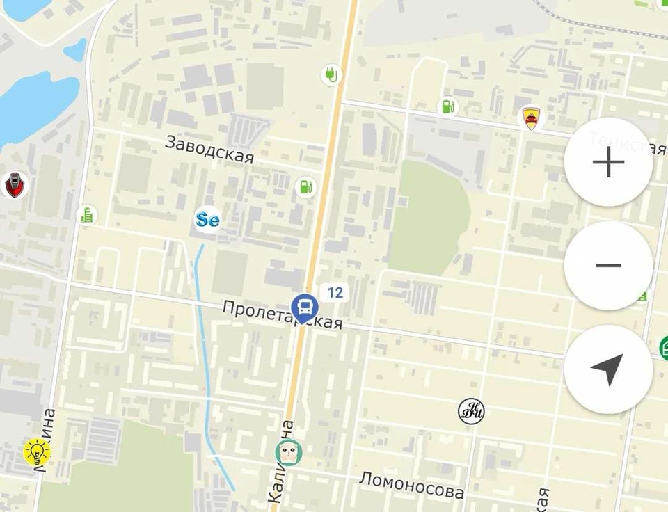 Каждый автобус в областном центре оборудован прибором навигации, который позволяет через спутник отслеживать его местоположение Фото: скриншот
