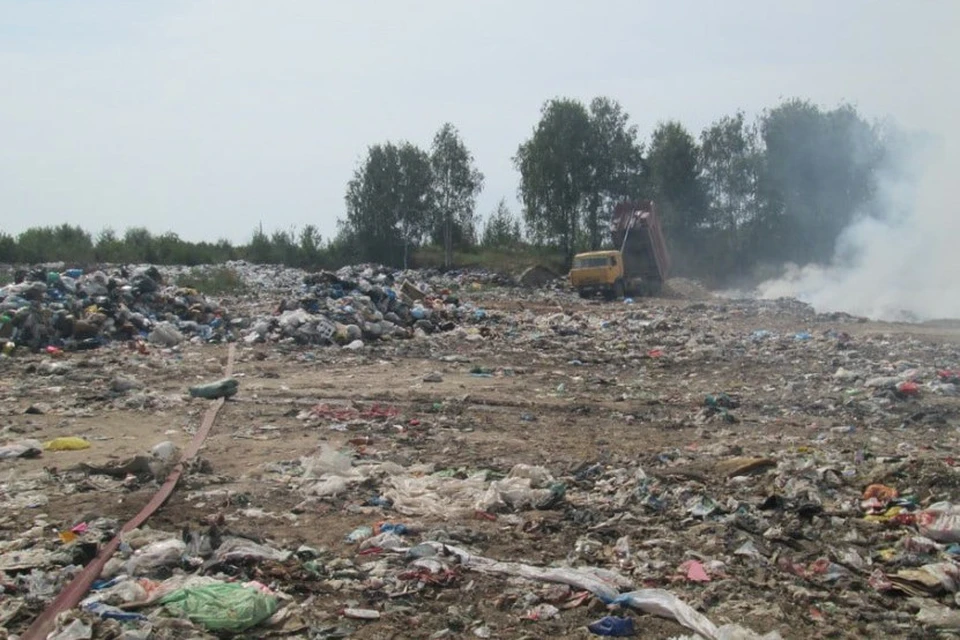 Летом свалка под Тумой неоднократно загоралась, накрывая дымом ближайшие населенные пункты. Фото: ОНФ