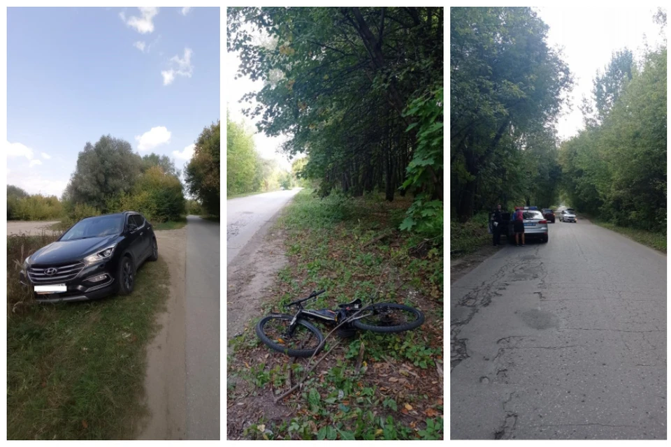 В Лесопарке пьяная рязанка на кроссовере сбила велосипедистку.