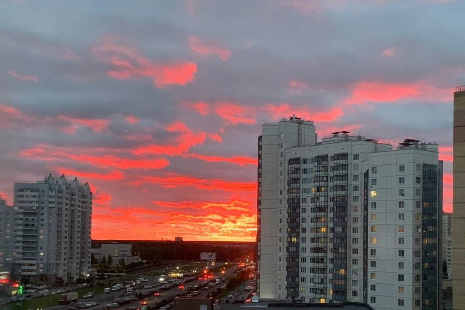 Авторские фото - закат в городе