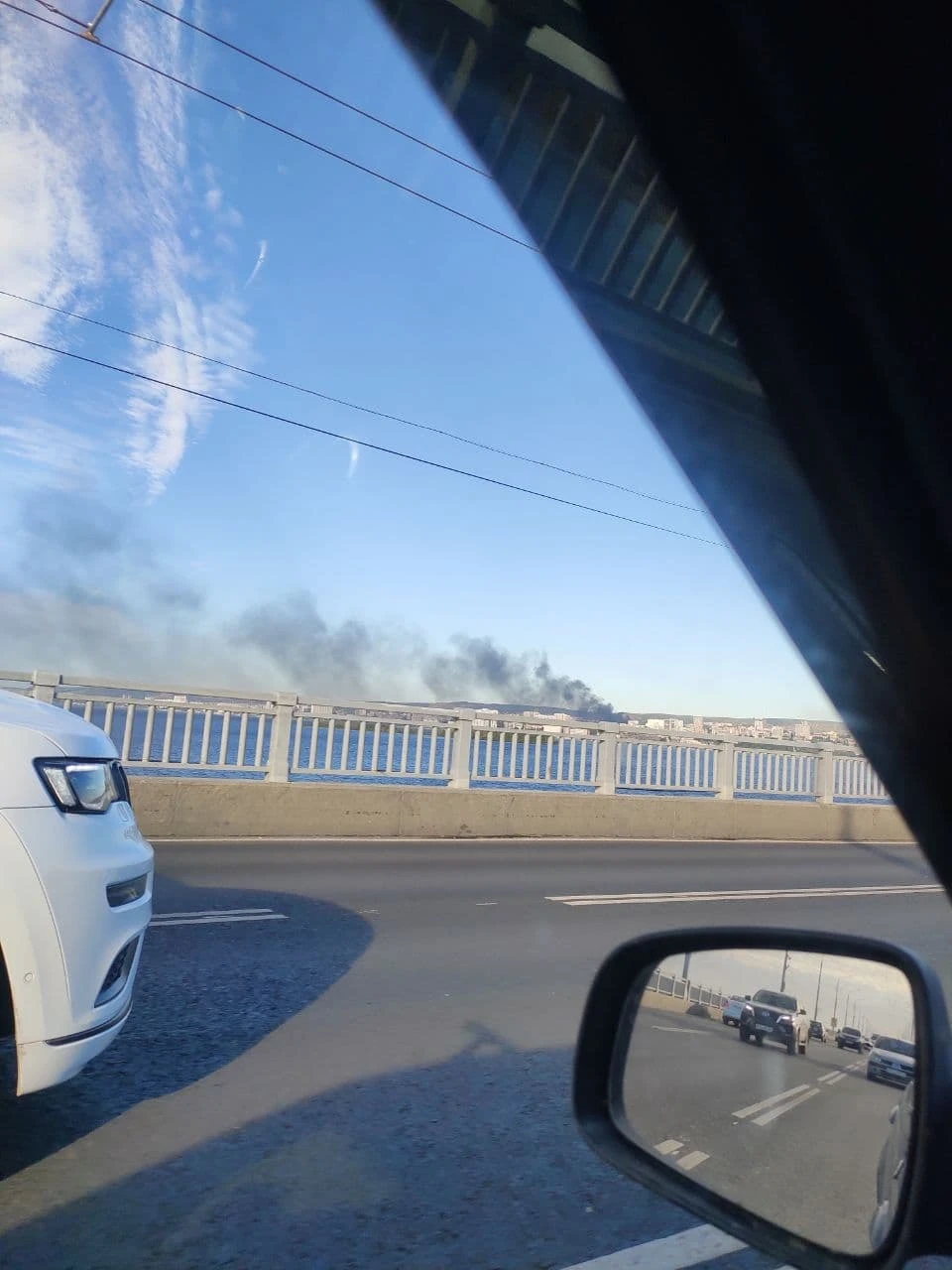 Огонь виден с моста Саратов-Энгельс
