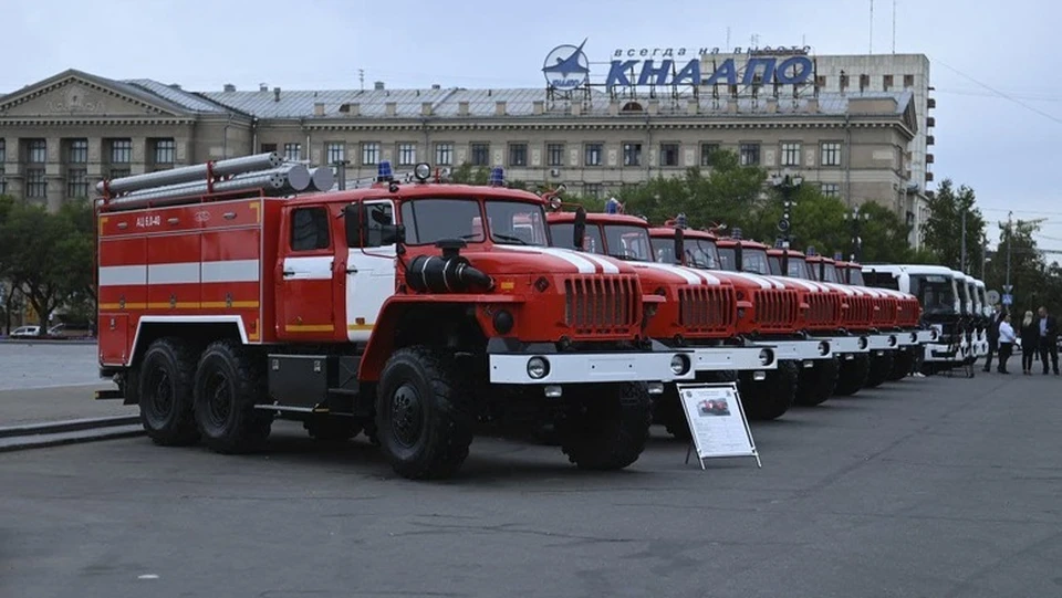 Для пожарных частей хабаровского края закупили новые машины