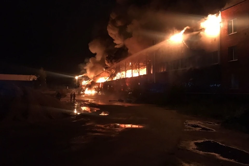 Крупный пожар в Черноголовке. Фото: ГУ МЧС по Московской области