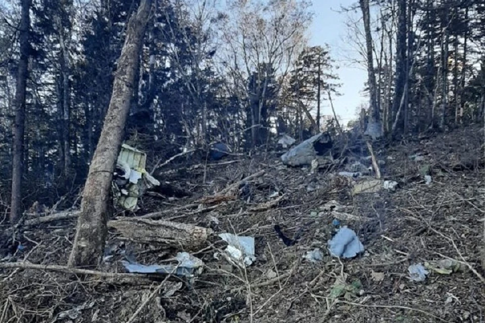 Воздушное судно нашли у подножия горы Хребтова. Фото: телеграм-канал «Пулемет Дегтярева».