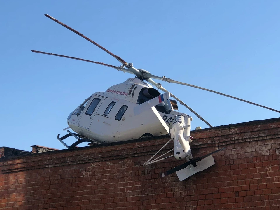 Вертолет совершил жесткую посадку в 1 РКБ в Ижевске