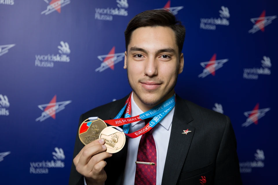 Крымчанин завоевал высшую награду на чемпионате Европы по профессиональному мастерству EuroSkills Graz 2021. Фото: АНО «Агентство развития профессионального мастерства (Вордскилллс Россия)»