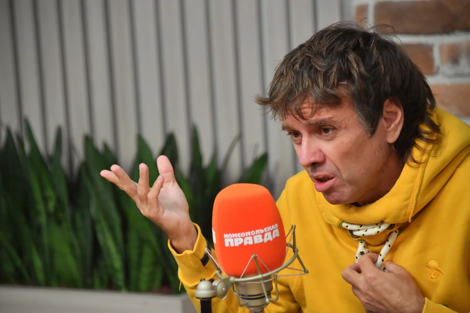 Андрей Губин в студии Радио "Комсомольская правда".