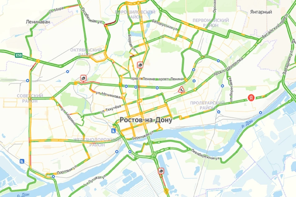 Вечерние пробки в Ростове