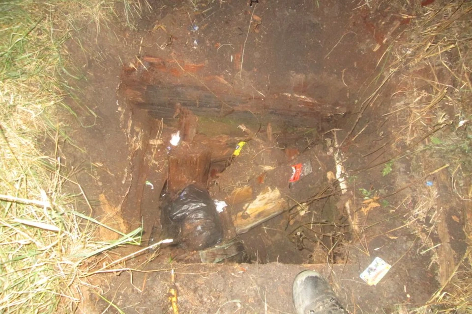 Колодец, где нашли тело таксистки фото: СК