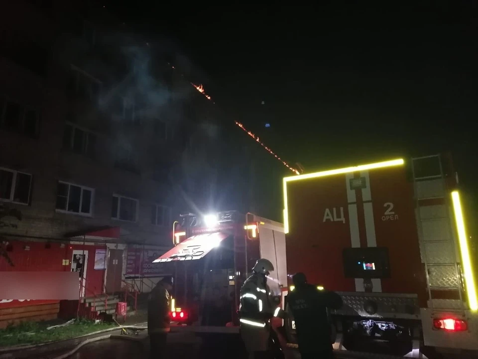 Пожар во Мценске случился в ночь на 8 октября