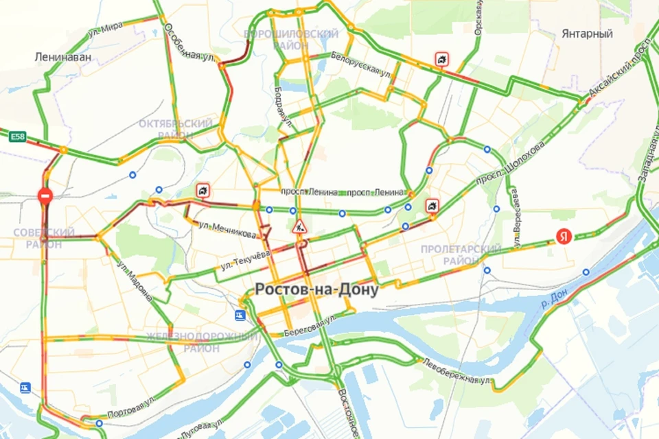 Вечерние пробки в Ростове