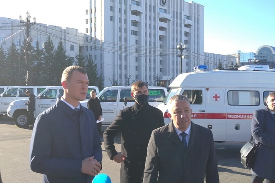 Врачам Хабаровского края передали 21 автомобиль скорой помощи
