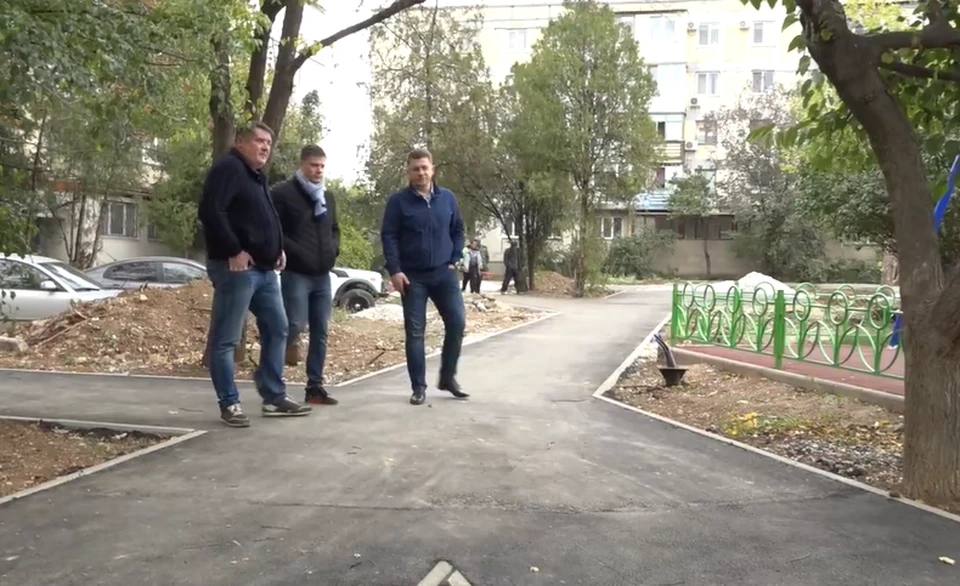 Совсем скоро жители Симферополя смогут оценить результат ремонта во дворах при МКД. Фото: скриншот из видео/пресс-служба администрации крымской столицы