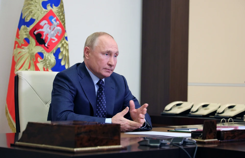 Владимир Путин выслушивает доклады правительства о нерабочих днях из-за коронавируса